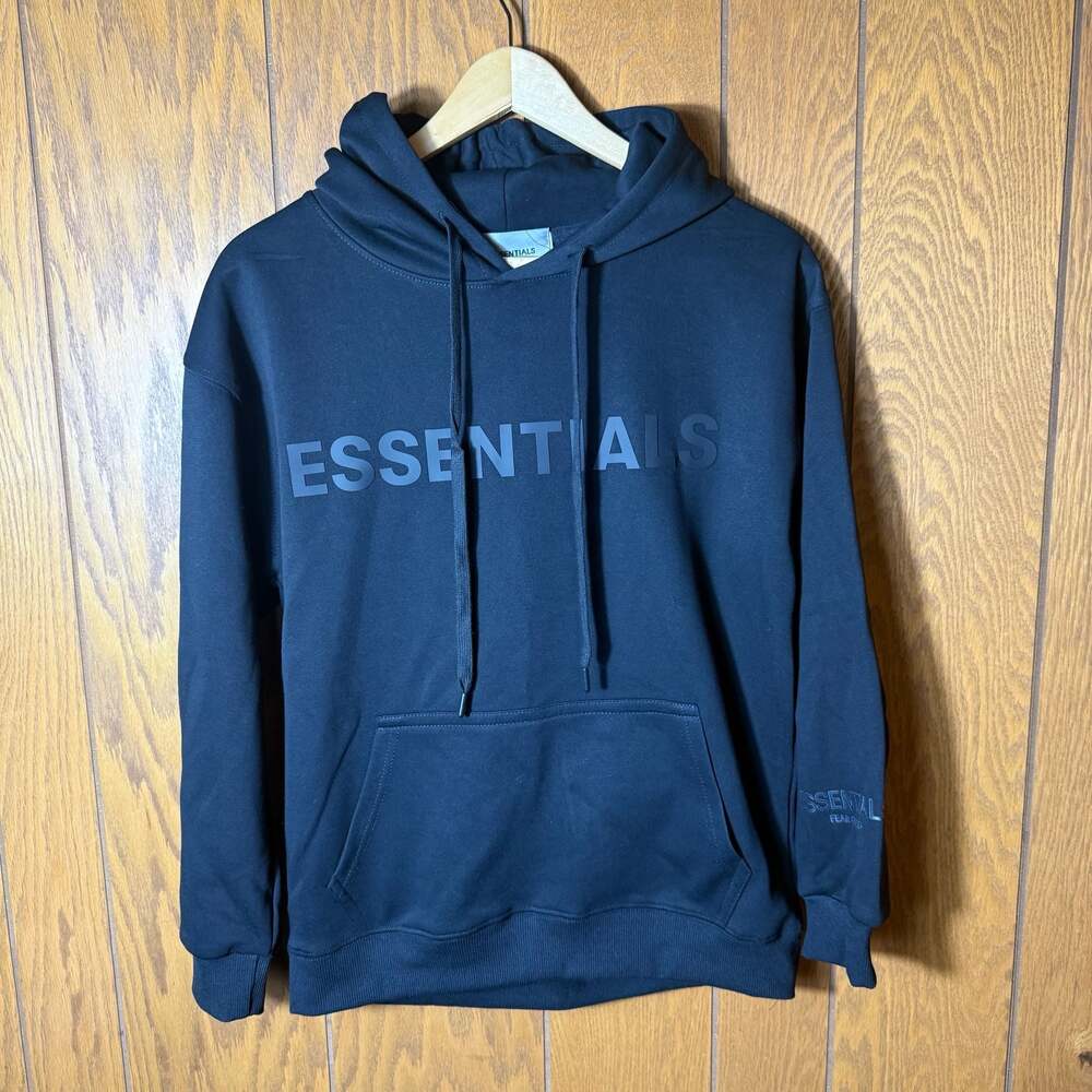 Fear of God Essentials Black Pullover Hoodie